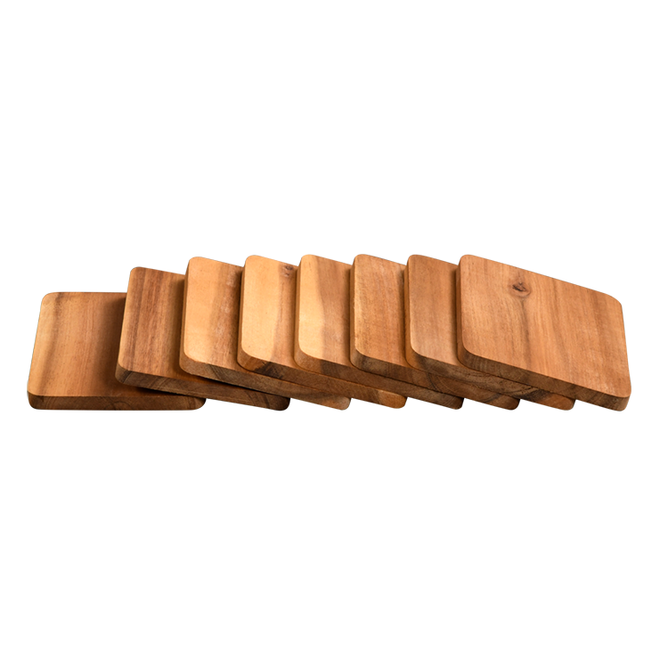 Kesper 28968 Raclette-Spachtel-Set 8 Stück Akazie, 13 x 3,5 cm